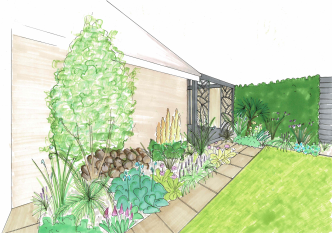 rear garden design Edwinstowe