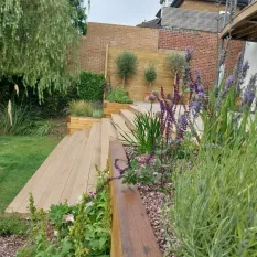 Patio and planting garden design Sheffield