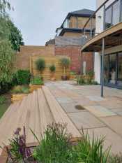 Patio and planting garden design Sheffield