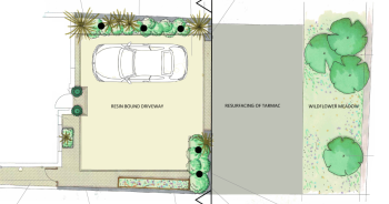 front and back garden design Dronfield