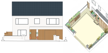 front and back garden design Dronfield