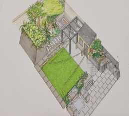 Sleek, Modern Entertaining Space - Garden design on Abbey Lane, Sheffield