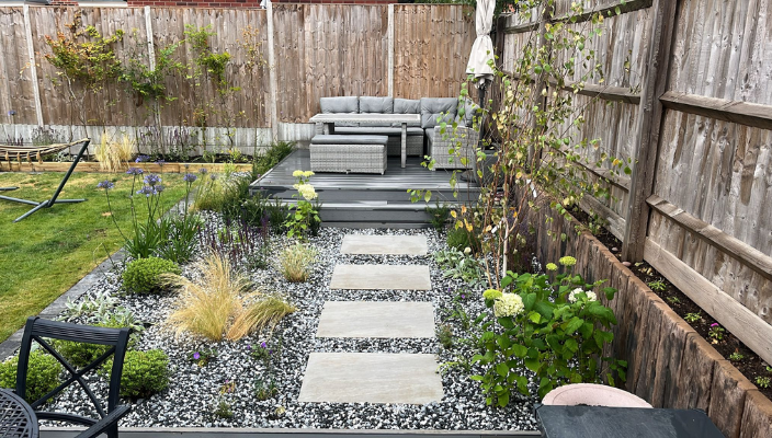 rear garden design Edwinstowe main
